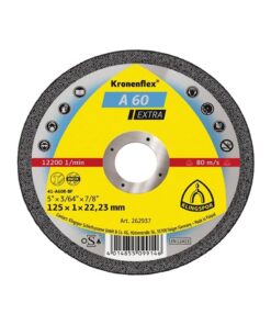 Klingspor Kronenflex® A 60 Extra vágókorong 115 x 1 x 22,23 mm, egyenes, acél és INOX