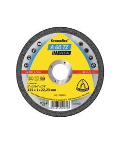 Klingspor Kronenflex vágókorong, 125 x 1 x 22,23 mm, egyenes, acélhoz és rozsdamentes acélhoz