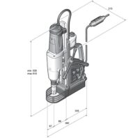 Fein KBU 110-4 M mágnestalpas fúrógép mérete