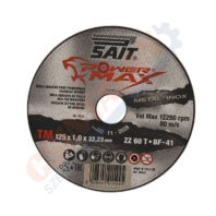 Sait vágókorong 125 x 1 x 22,23 mm, Power MAX-TM ZZ 60 T, egyenes, acél és INOX