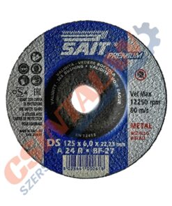 Sait tisztítókorong 125x6 mm, PREMIUM-DS A 24 R, acél