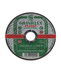 Vágókorong kőre, 125 x 3,2 x 22,23 mm, egyenes, Gránit Graniflex Plussz