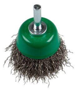 Csapos fazékkefe, 50 mm, hullámos INOX drót 0,3; BTS 600 W, Klingspor