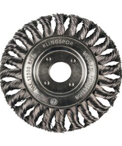 Drótkorong125 mm, furatos, fonott acél drót, 0,5 mm, BR 600 Z, Klingspor