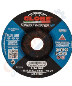 GLOBE TURBOTWISTER rugalmas tisztítókorong, 125 x 4,5 mm, A36, acél és INOX
